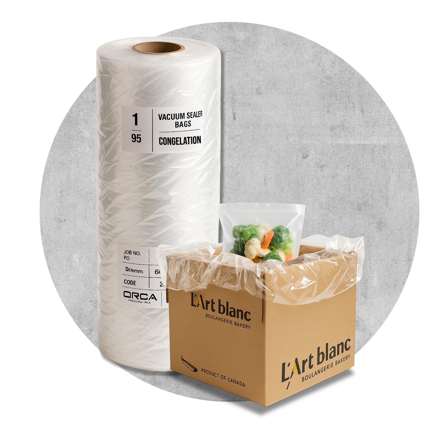 Sac en Rouleau Congélation