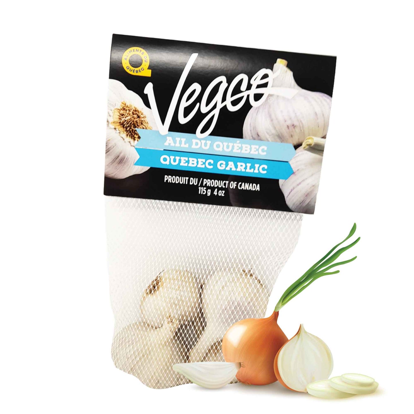 Sac de filet blanc avec oignons pour emballage de légumes, Orca Québec