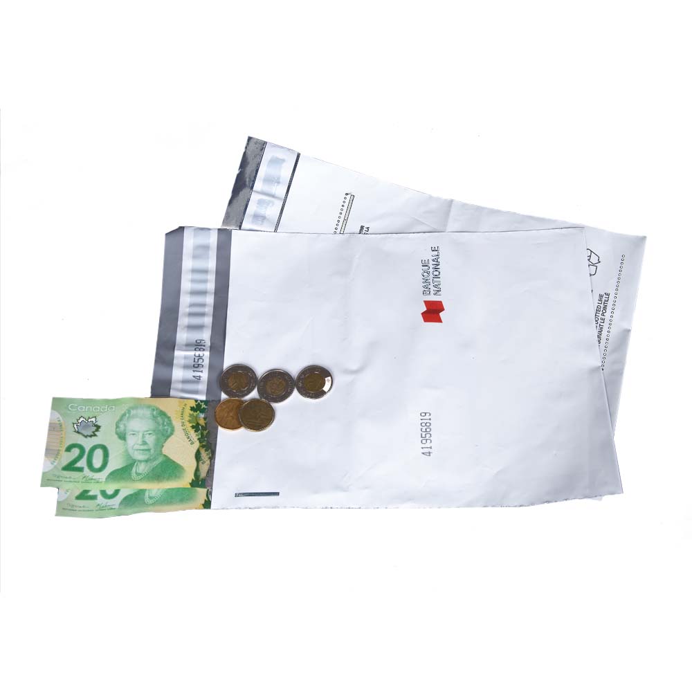 Sacs pour dépôt bancaire