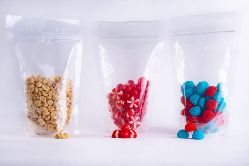 Sachet laminé à fermeture « zip-lock » avec gousset de fond
