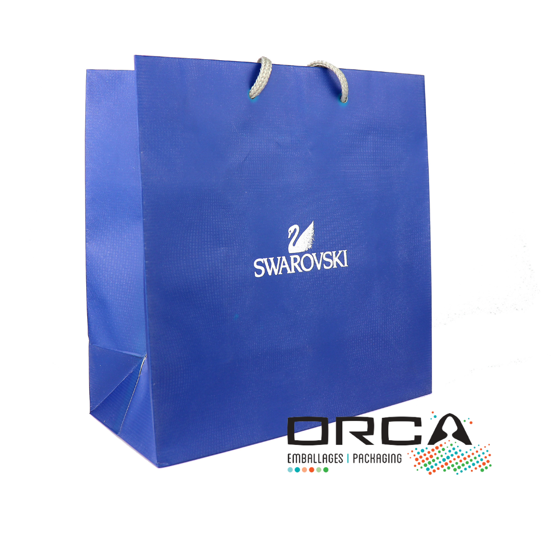 Sacs en papier couleur personnalisables