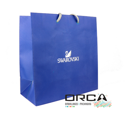 Sacs en papier couleur personnalisables