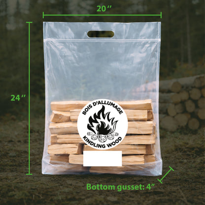 Sacs Bois d’allumage – Format économique | Orca Emballages