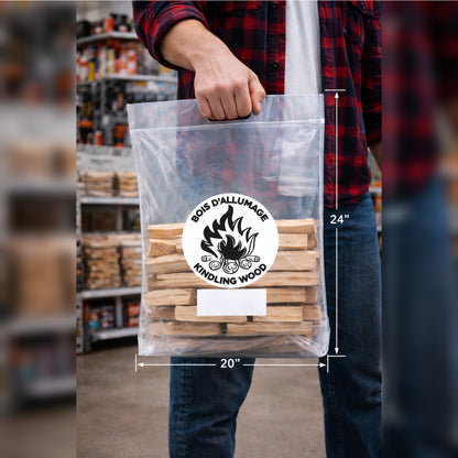 Sacs Bois d’allumage – Format économique | Orca Emballages