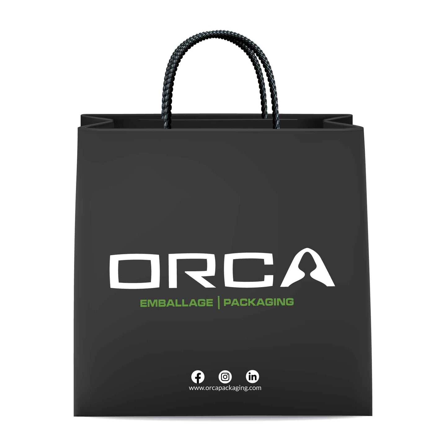 Sacs en papier couleur personnalisables