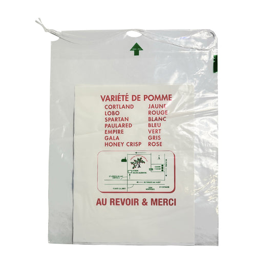 Sacs à autocueillette de pommes pour vergers