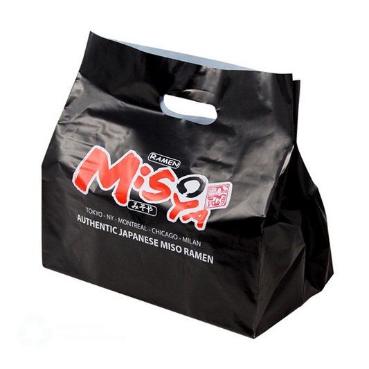 Sacs de magasinage en plastique à poignée simple